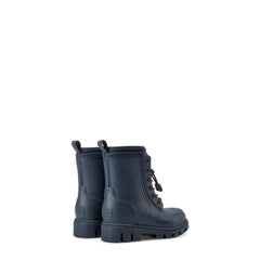 Little Kids Stamp Lace-Up Waterproof Ankle Boots