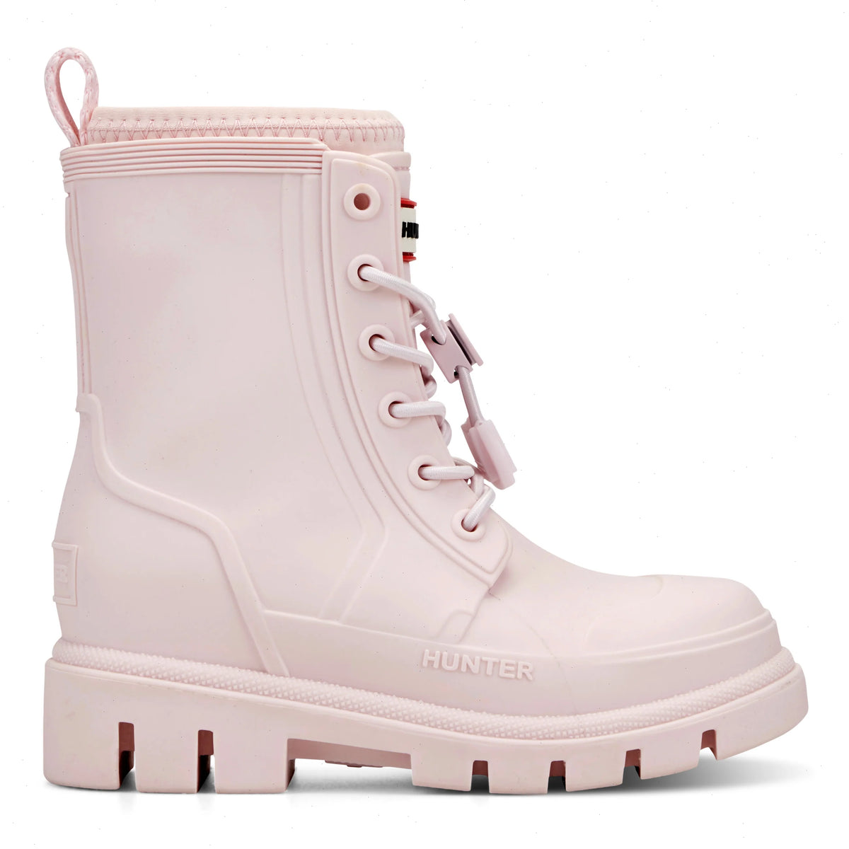 Little Kids Stamp Lace-Up Waterproof Ankle Boots