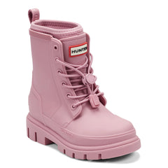 Little Kids Stamp Lace-Up Waterproof Ankle Boots